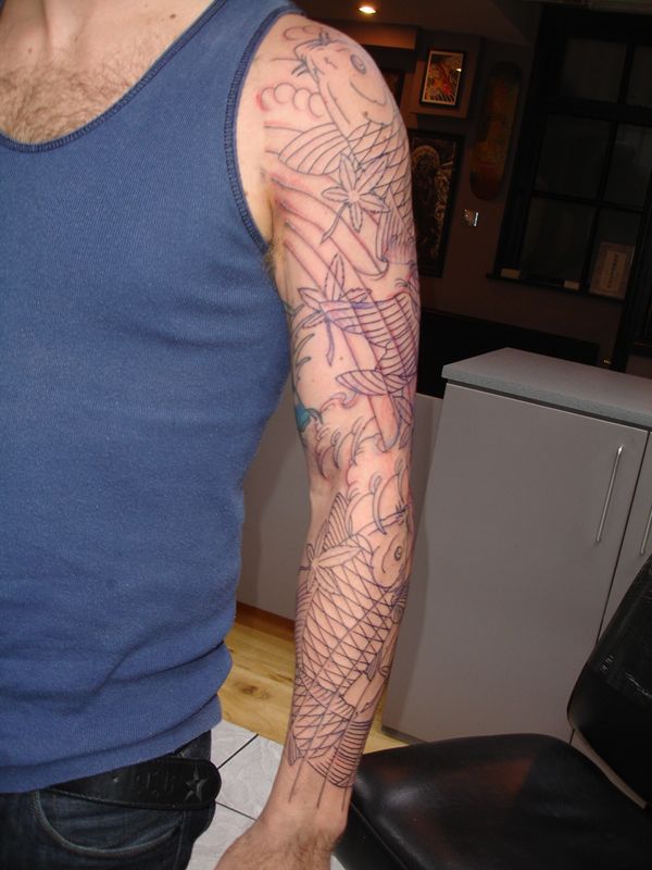 Koi carp Maple Leaf Sleeve